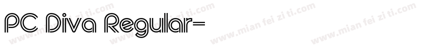 PC Diva Regular字体转换